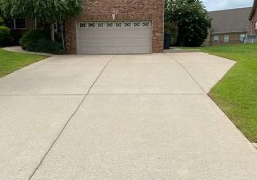 A Close-up of a clean Concrete after cleaning