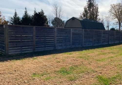 Dirty Fence Before Cleaning