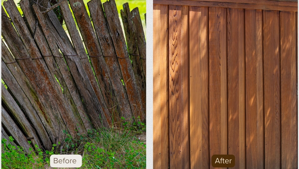 Professional fence staining service in Mount Juliet, TN.