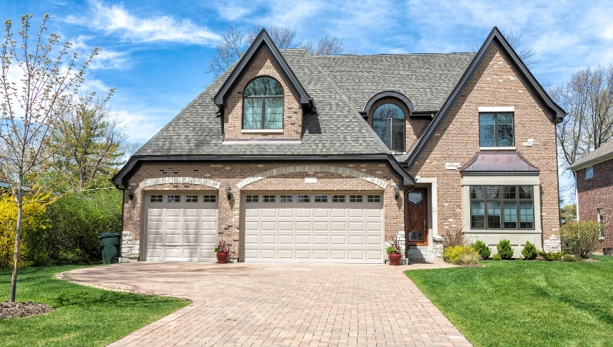 brick driveway