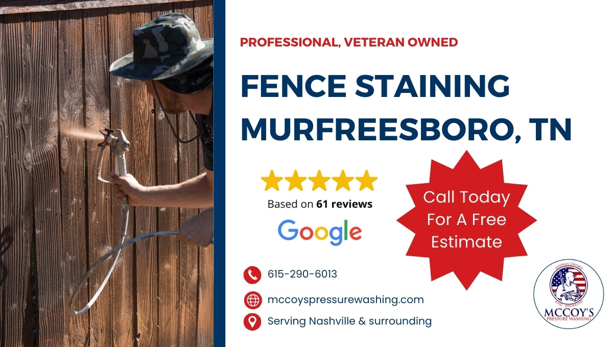 fence staining murfreesboro tn