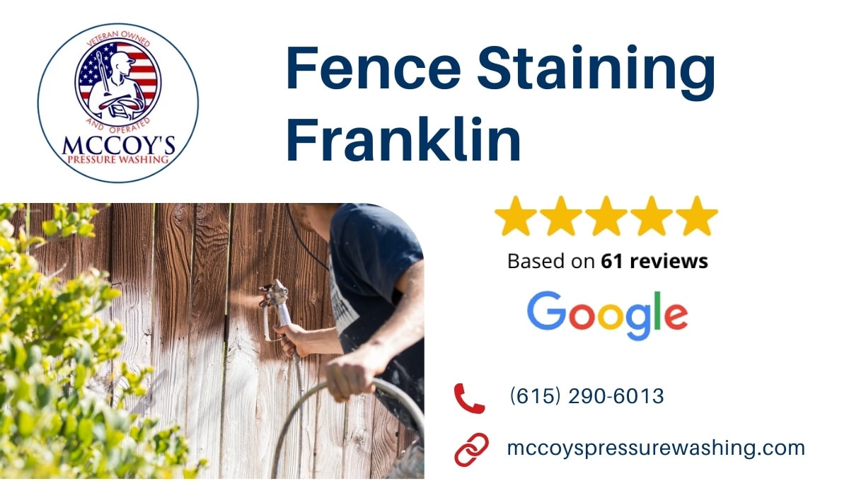 fence staining franklin