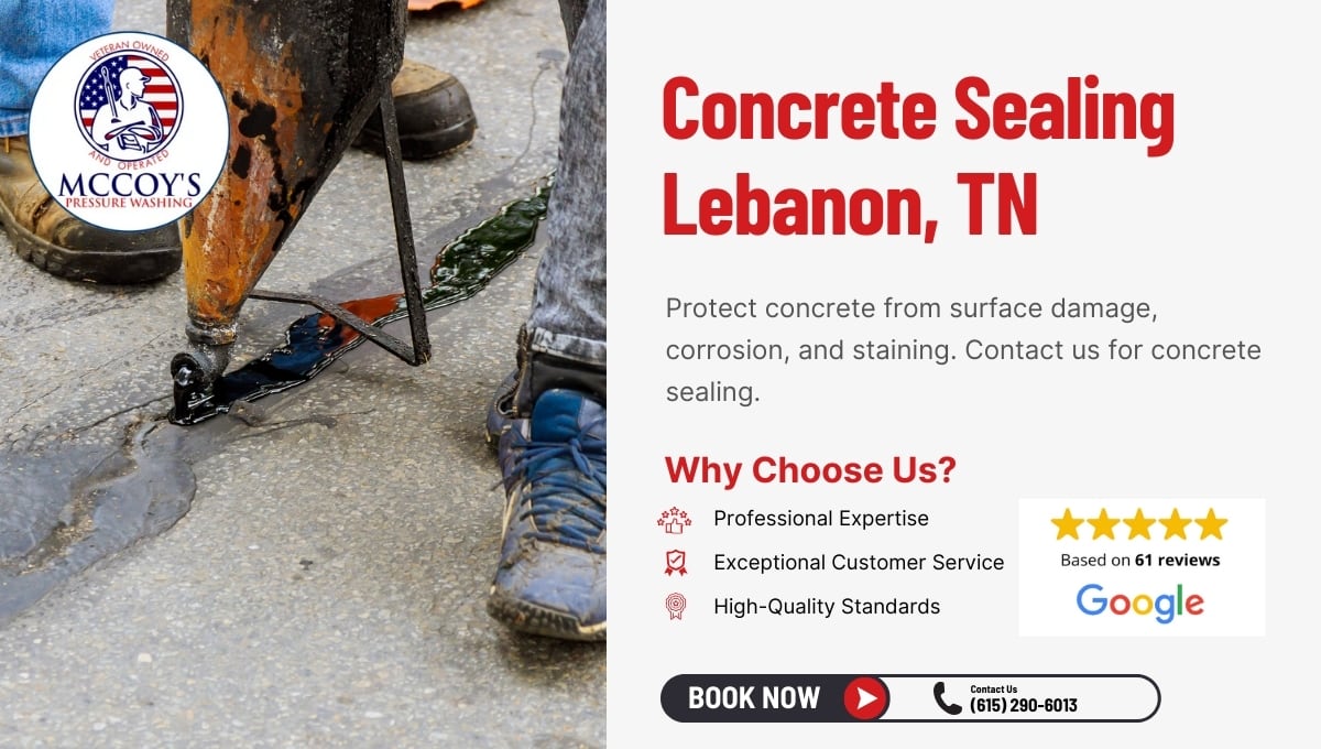 Concrete Sealing Services in Lebanon, Tennessee.