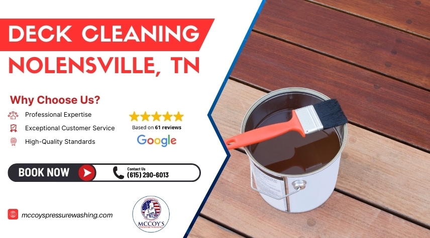 Deck cleaning service in Nolensville, TN.