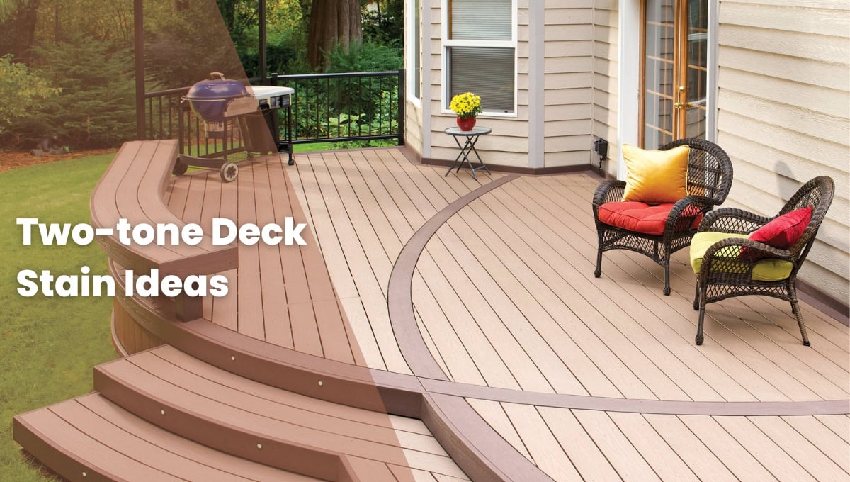 Two-tone Deck Stain Ideas